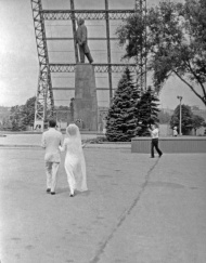Памятник Ленину в 1974г.